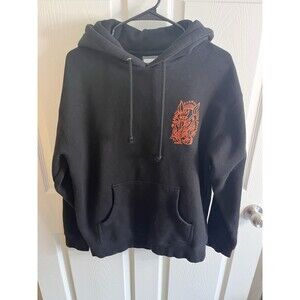 Stance Wolfpack Pullover Black Hoodie Medium Streetwear Style Golf